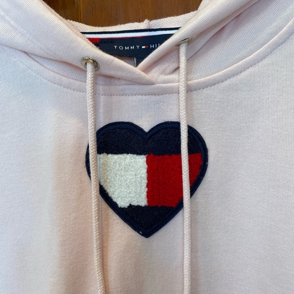 ❤️Tommy Hilfiger NWT Heart Hoodie Dress S - Picture 8 of 13